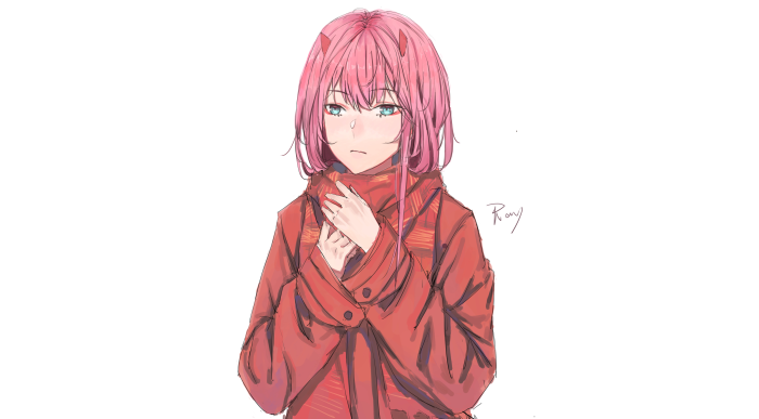 Zero Two from Darling in the FranXX 4K