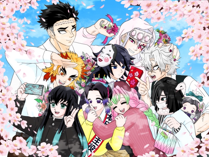 Demon Slayer Hashira Group Artwork