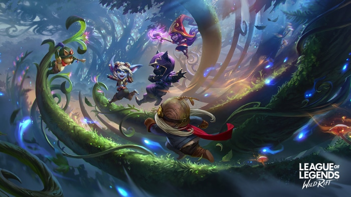 League of Legends: Wild Rift characters in a forest