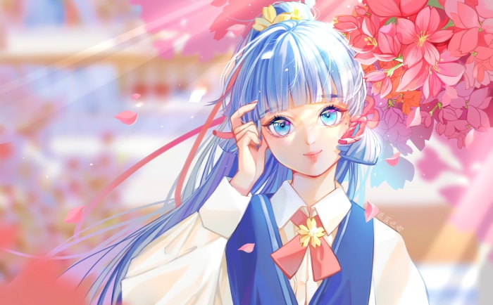 Kamisato Ayaka from Genshin Impact 4K