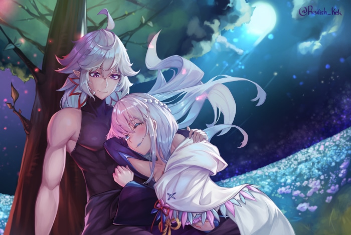 Morgan le Fay and Merlin from Fate/Grand Order 4K