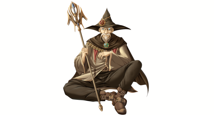 Fantasy Sorcerer with Staff