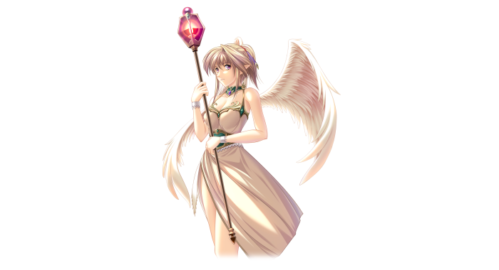 Angel with a staff