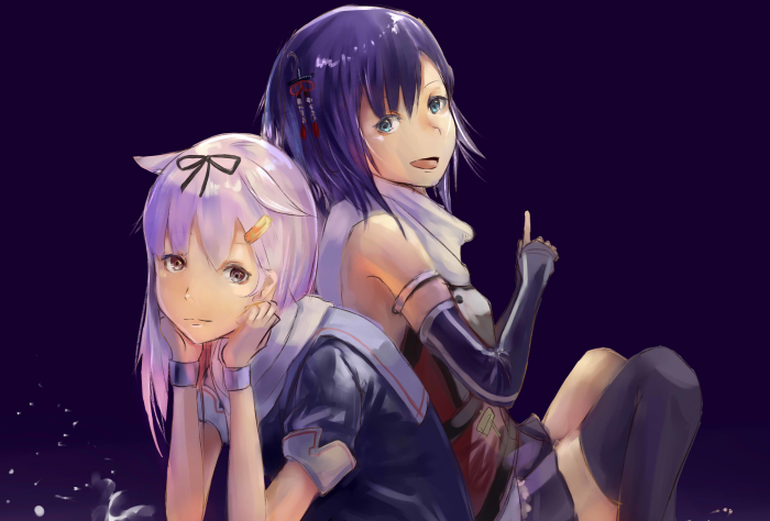 Yuudachi and Sendai from Kantai Collection