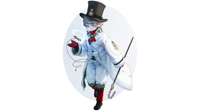 Boy with Top Hat and Cane 4K