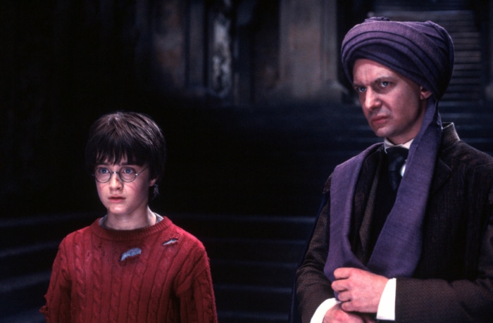 Harry Potter and Quirinus Quirrell from Harry Potter