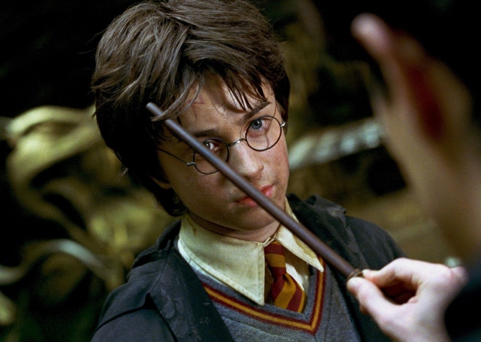 Harry Potter confronting Tom Riddle