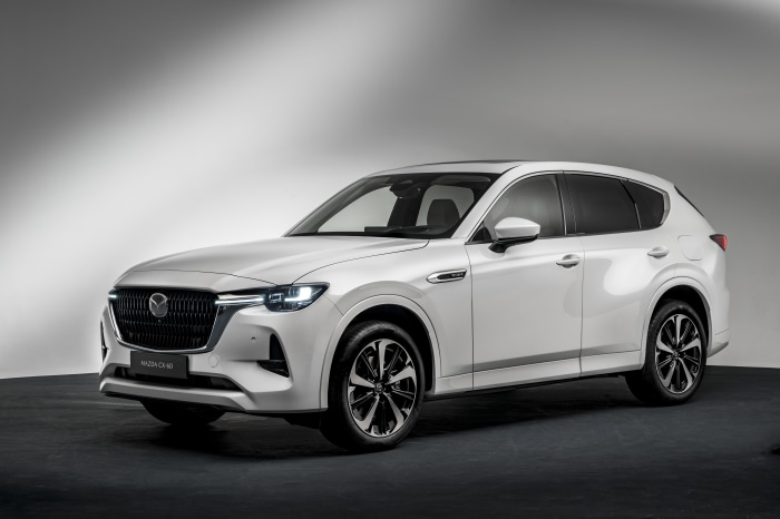 White Mazda CX-60 Takumi SUV