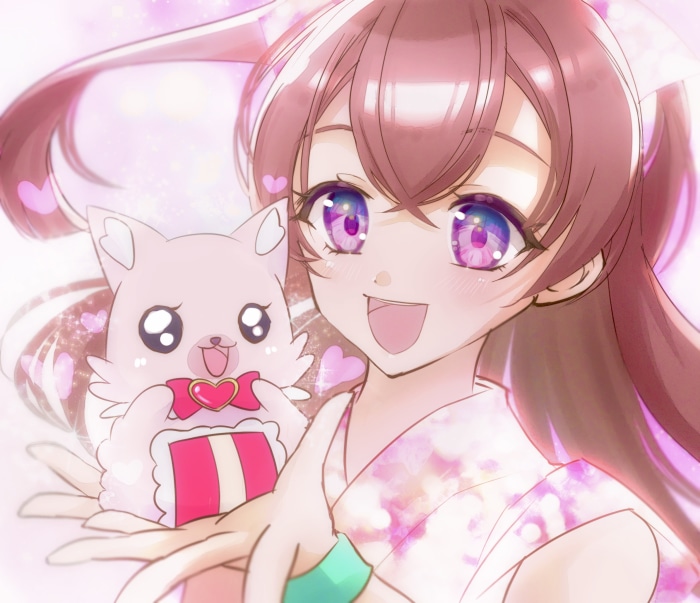 Kome-Kome and Nagomi Yui from Delicious Party Precure