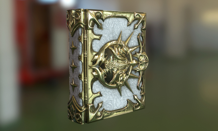 Ornate Golden Dragon Book