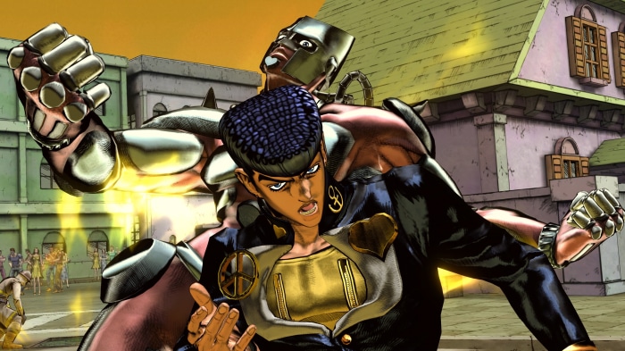 Josuke Higashikata and Crazy Diamond from JoJo's Bizarre Adventure: All Star Battle R 4K
