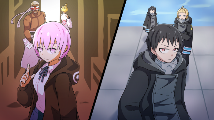 Characters from Fire Force
