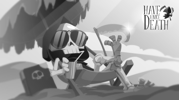 Death from Have A Nice Death on vacation