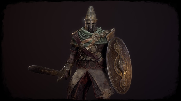 Elden Ring 4K Knight with Sword and Shield