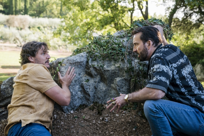 Nicolas Cage and Pedro Pascal in The Unbearable Weight Of Massive Talent 4K