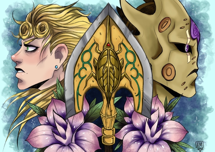 Giorno Giovanna and Gold Experience from JoJo's Bizarre Adventure