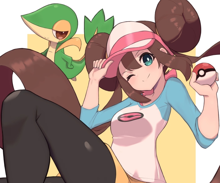 Mei and Snivy from Pokemon Black and White 2