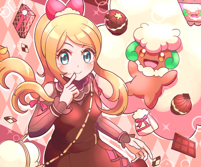 Serena and Whimsicott from Pokemon