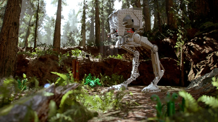 Lego AT-ST Walker in a Forest