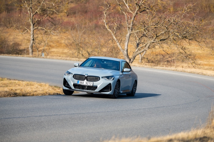 BMW 220d Coupé M Sport on a road