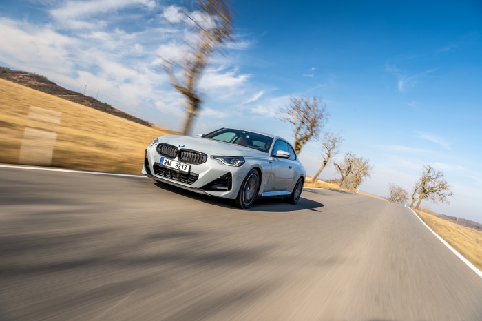 BMW 220d Coupe M Sport on a road
