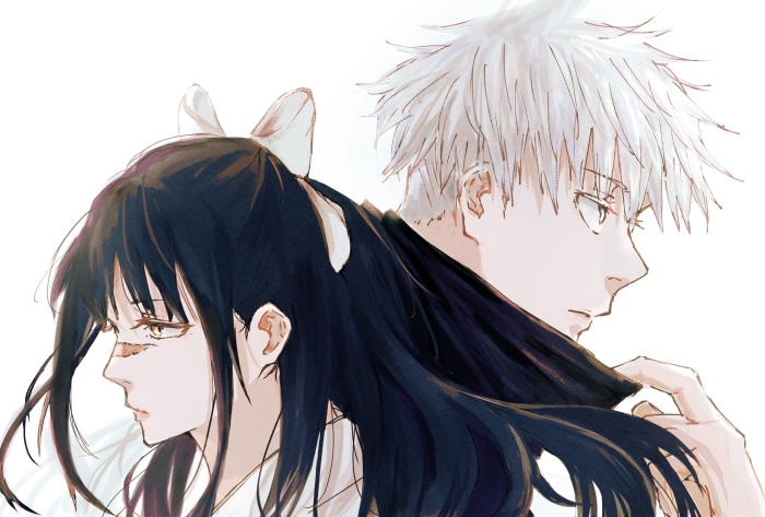 Satoru Gojo and Utahime Iori from Jujutsu Kaisen
