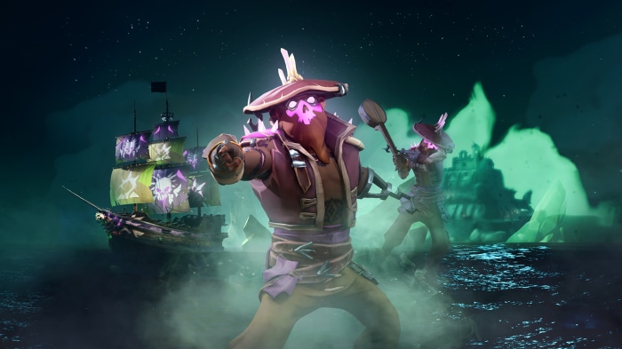 Sea of Thieves Skeleton Pirates and Ship