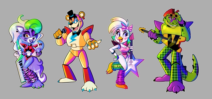 Five Nights At Freddy's Security Breach Band Characters
