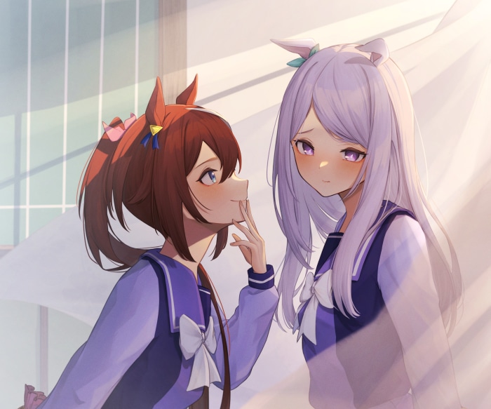 Tokai Teio and Mejiro McQueen from Uma Musume: Pretty Derby