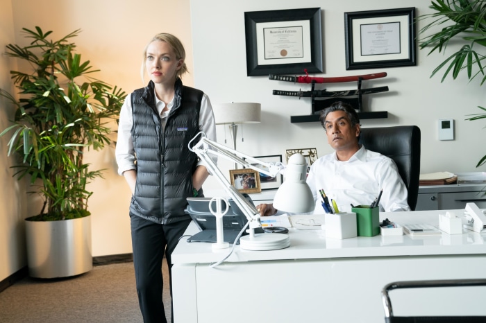 Amanda Seyfried and Naveen Andrews from The Dropout 4K