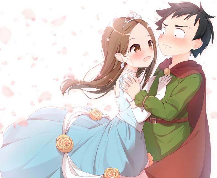 Takagi and Nishikata from Karakai Jouzu No Takagi-san
