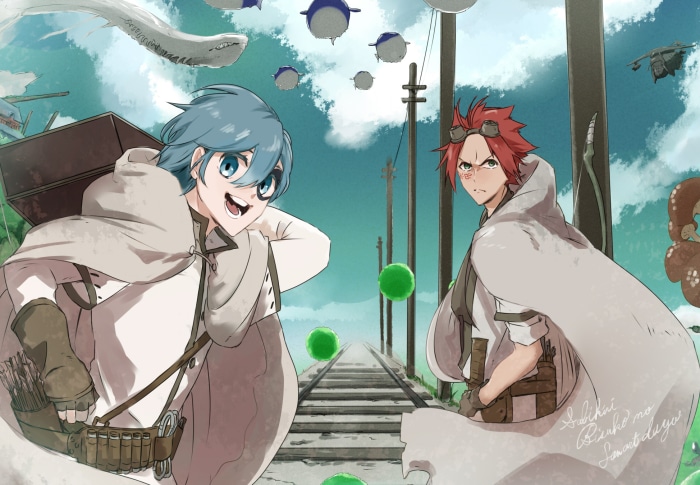 Milo Nekoyanagi and Bisco Akaboshi from Sabikui Bisco
