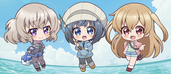 Koharu, Hiyori, and Koi from Slow Loop