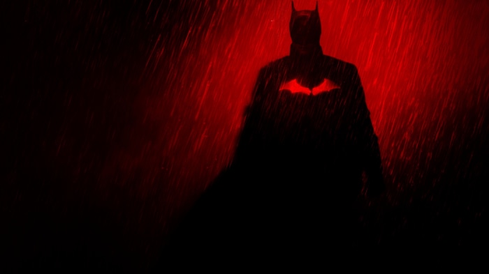 Batman from DC Comics in the rain