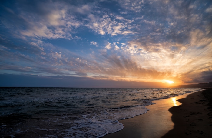 Ocean Sunrise Horizon 4K