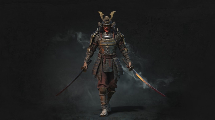 Fantasy Samurai with two swords