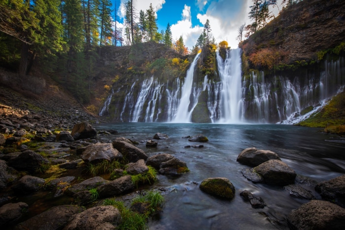 Burney Falls Waterfall in Northern California