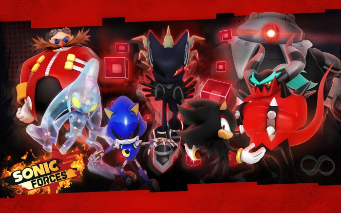 Sonic Forces Villains with Eggman and Infinite