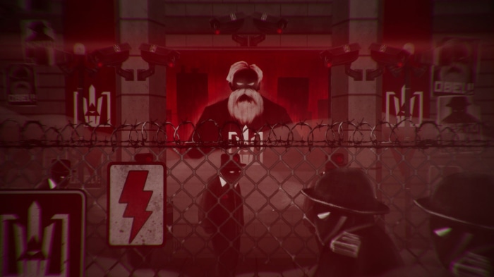 The Great Leader behind barbed wire
