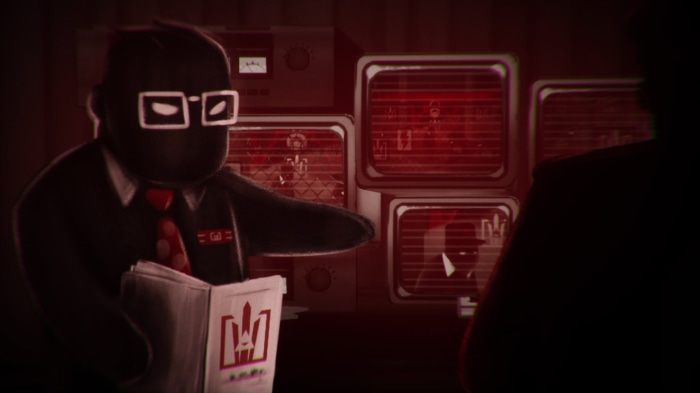 Man in suit with glasses and tie holding documents