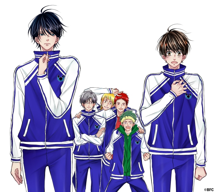 Bakuten!! characters Shotaro Futaba, Nagayoshi Onagawa, Masamune Shichigahama, Kotaro Watari, Ryoya Misato, Keisuke Tsukidate