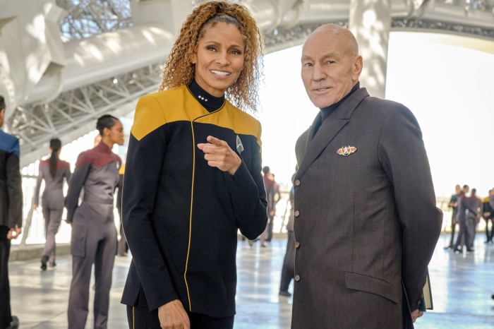 Michelle Hurd and Patrick Stewart in Star Trek: Picard