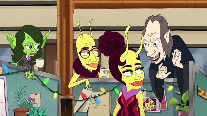 Human Resources characters in an office
