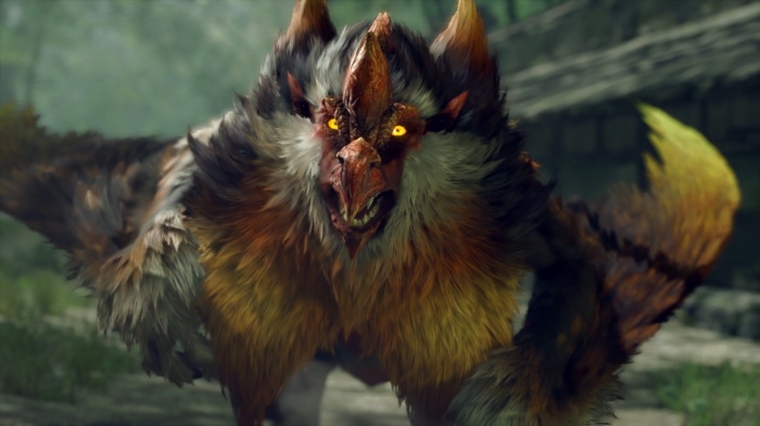Fierce creature from Monster Hunter Rise