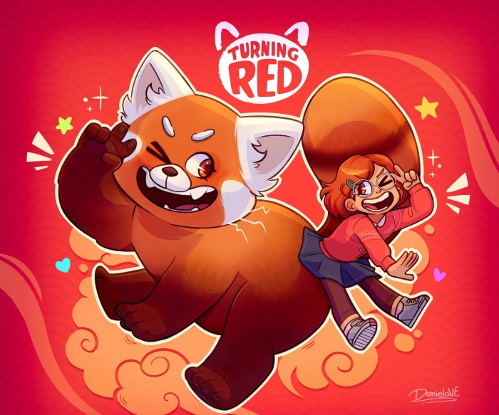 Mei Lee and Red Panda from Turning Red