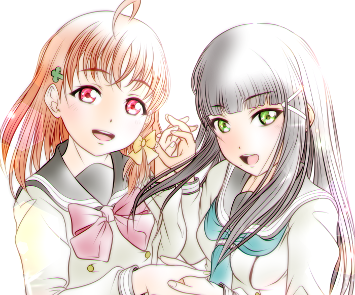 Chika Takami and Dia Kurosawa from Love Live! Sunshine!!