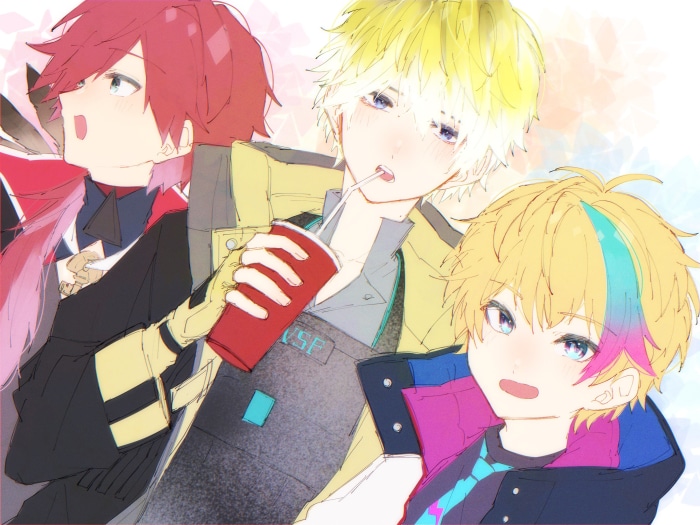 Sonny Brisko, Rai Galilei, and Lauren Iroas from Nijisanji