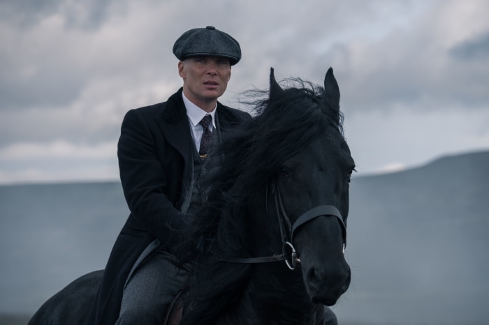 Thomas Shelby from Peaky Blinders 4K on horseback
