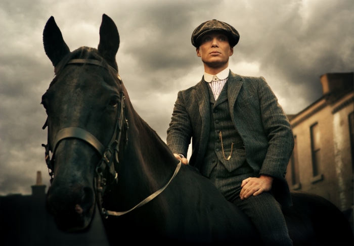 Thomas Shelby from Peaky Blinders 4K on horseback