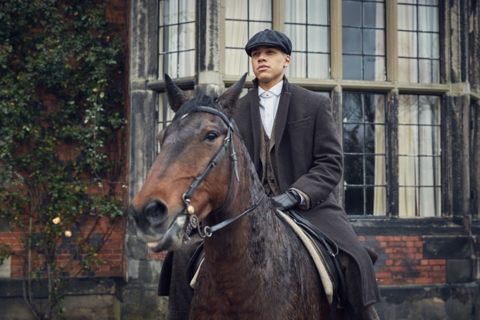 Michael Gray from Peaky Blinders on horseback